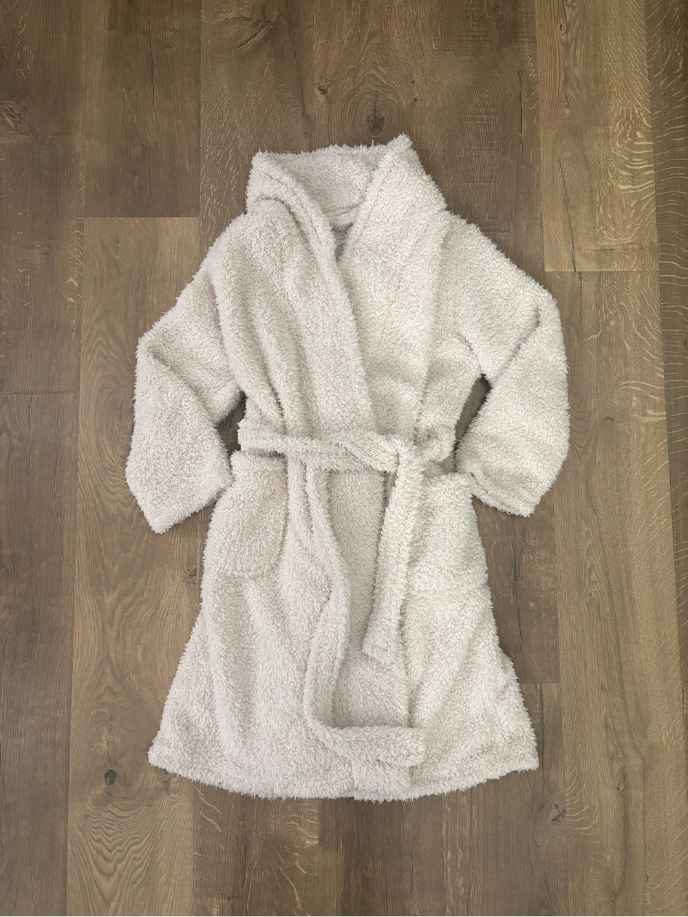 Ulta Beauty Plush Hooded Bathrobe - Cream